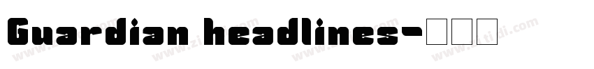 Guardian headlines字体转换